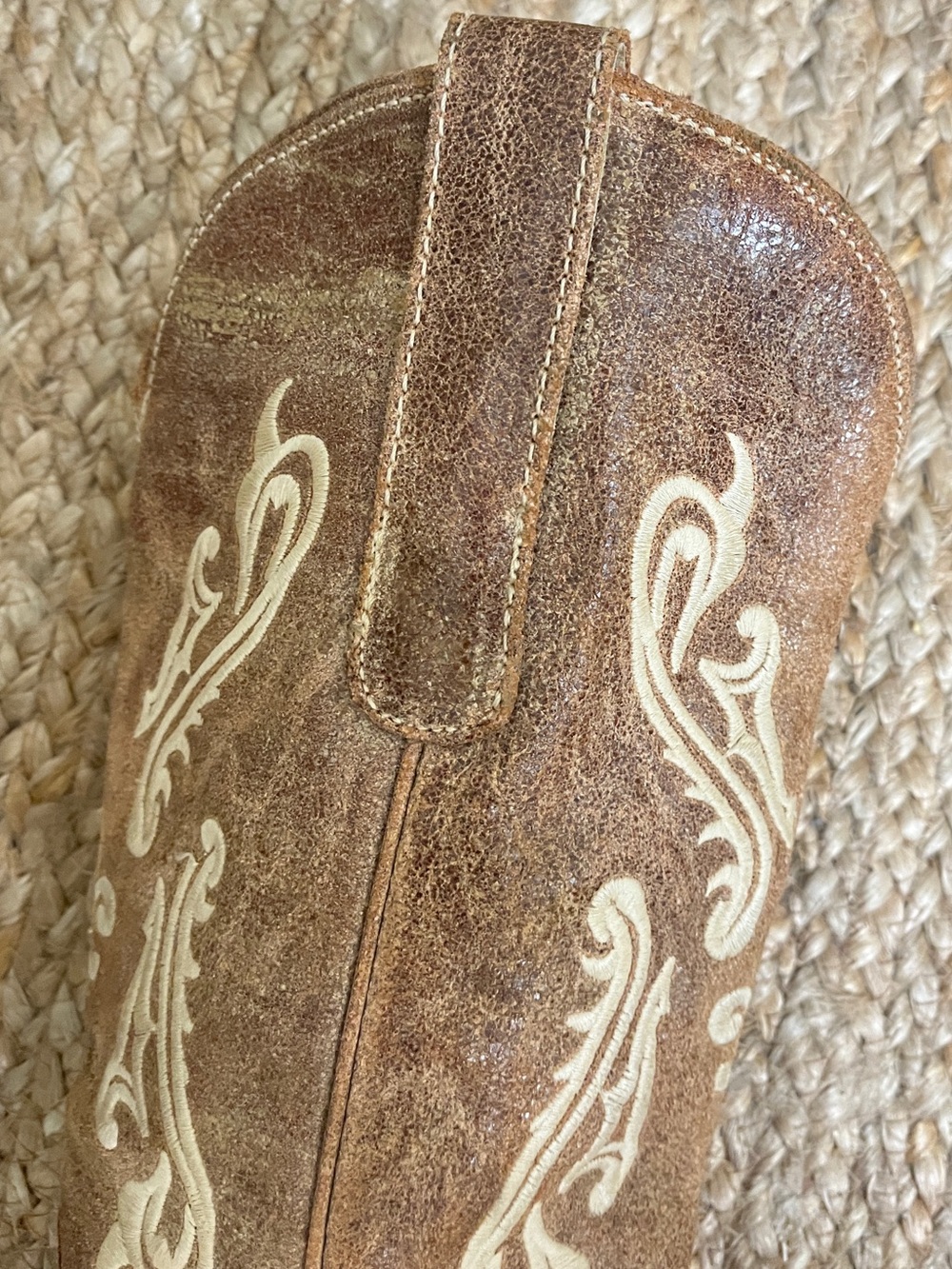 Sz 9 Corral R1974 Honey Cortez Fleur de lis Stitched Western Boots - Picture 11 of 17